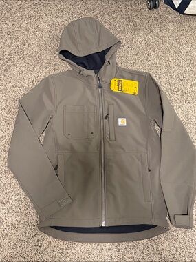Carhartt Women’s Olive Rain Defender Mid Weight Soft Shell Hooded Jacket